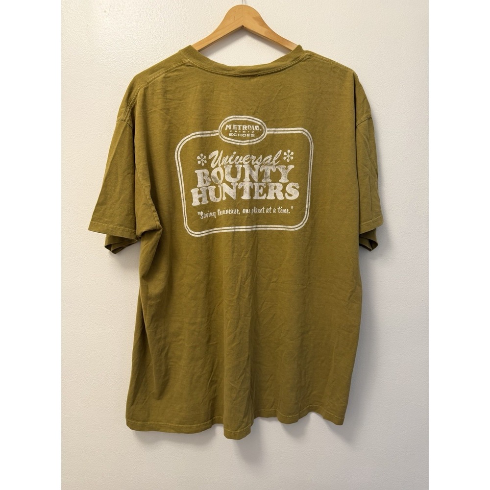 Vintage Nintendo Metroid Prime 2 Echoes Samus Bounty Hunter T Shirt Men's XL 90s